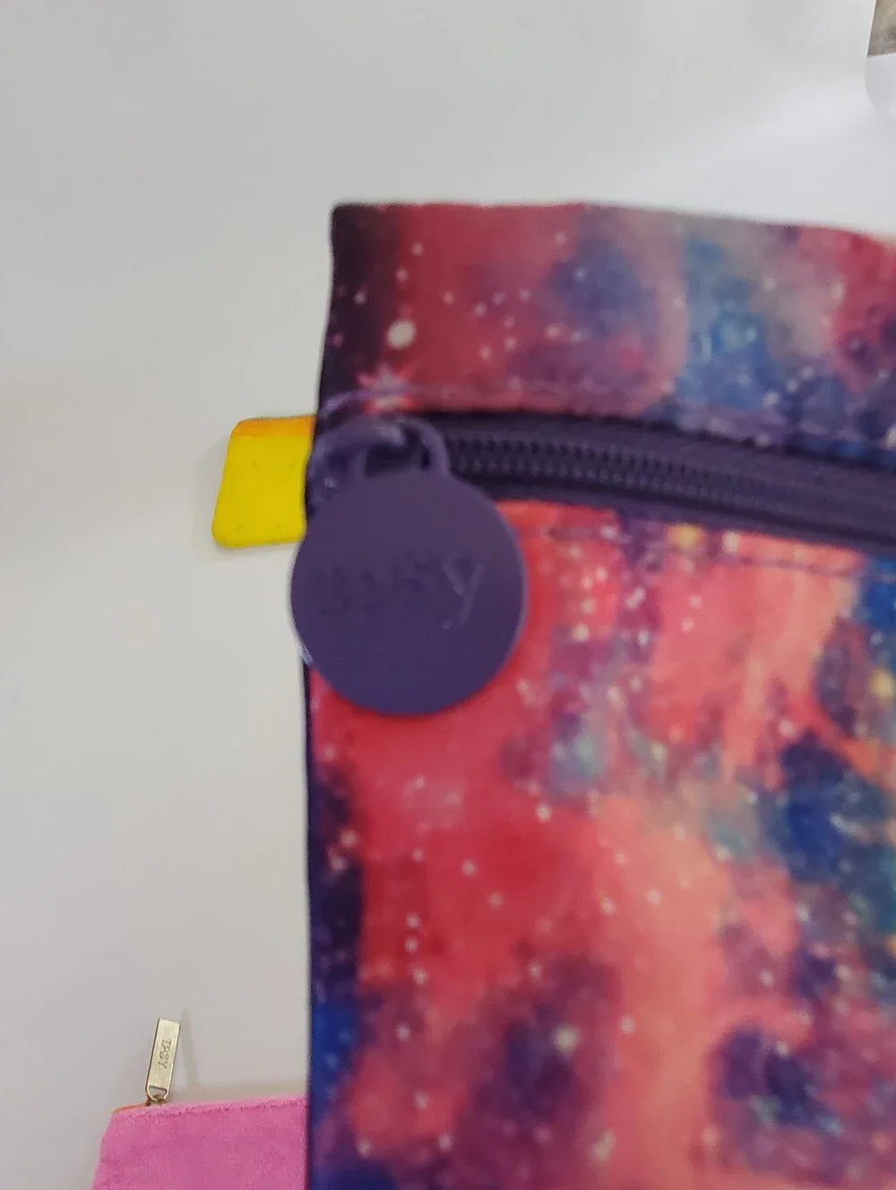 IPSY Bags Set of 5 Assorted Cosmetic Bags Tie-dye Denim Cosmic Princess